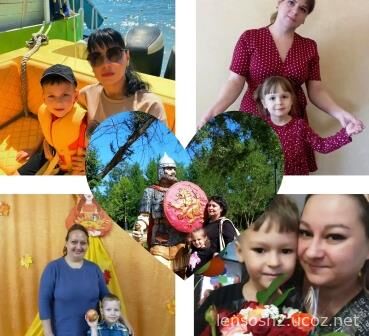 Коллаж из фотографий мам с детьми